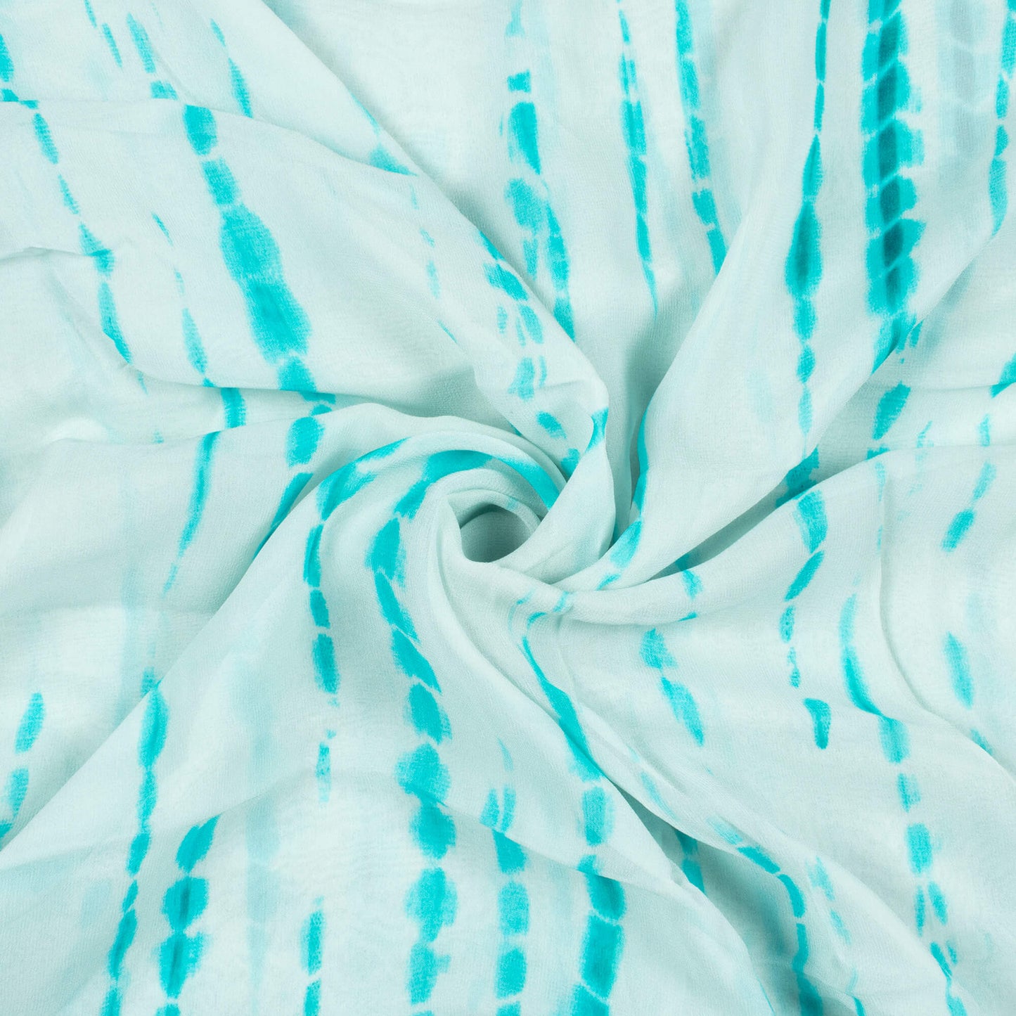 Powder Blue Shiiborii Pattern Digital Print Pure Georgette Fabric