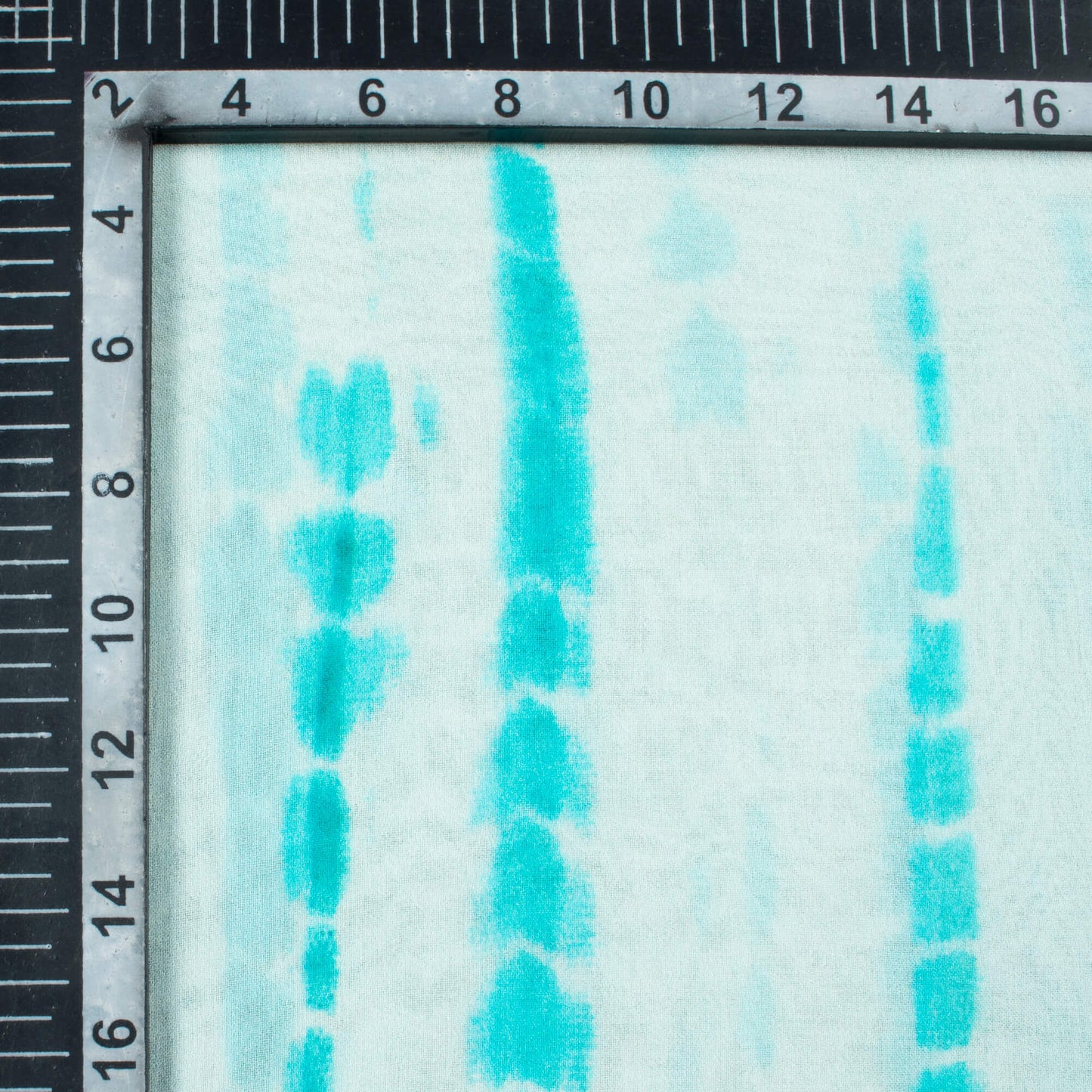 Powder Blue Shiiborii Pattern Digital Print Pure Georgette Fabric