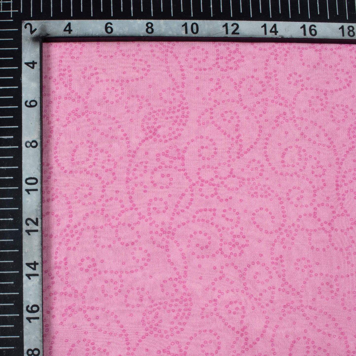 Taffy Pink Paisely Pattern Digital Print Pure Georgette Fabric