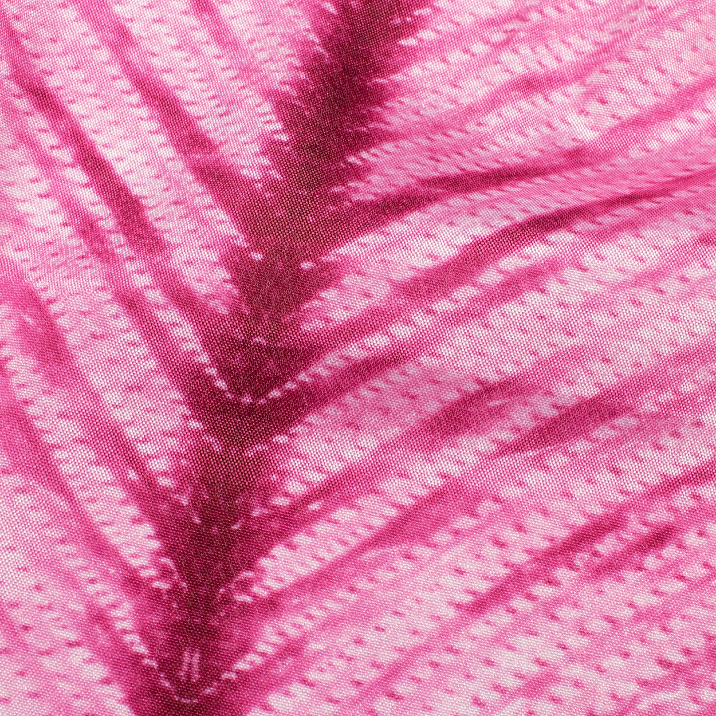 Rouge Pink Chevron Pattern Digital Print Crepe Silk Fabric