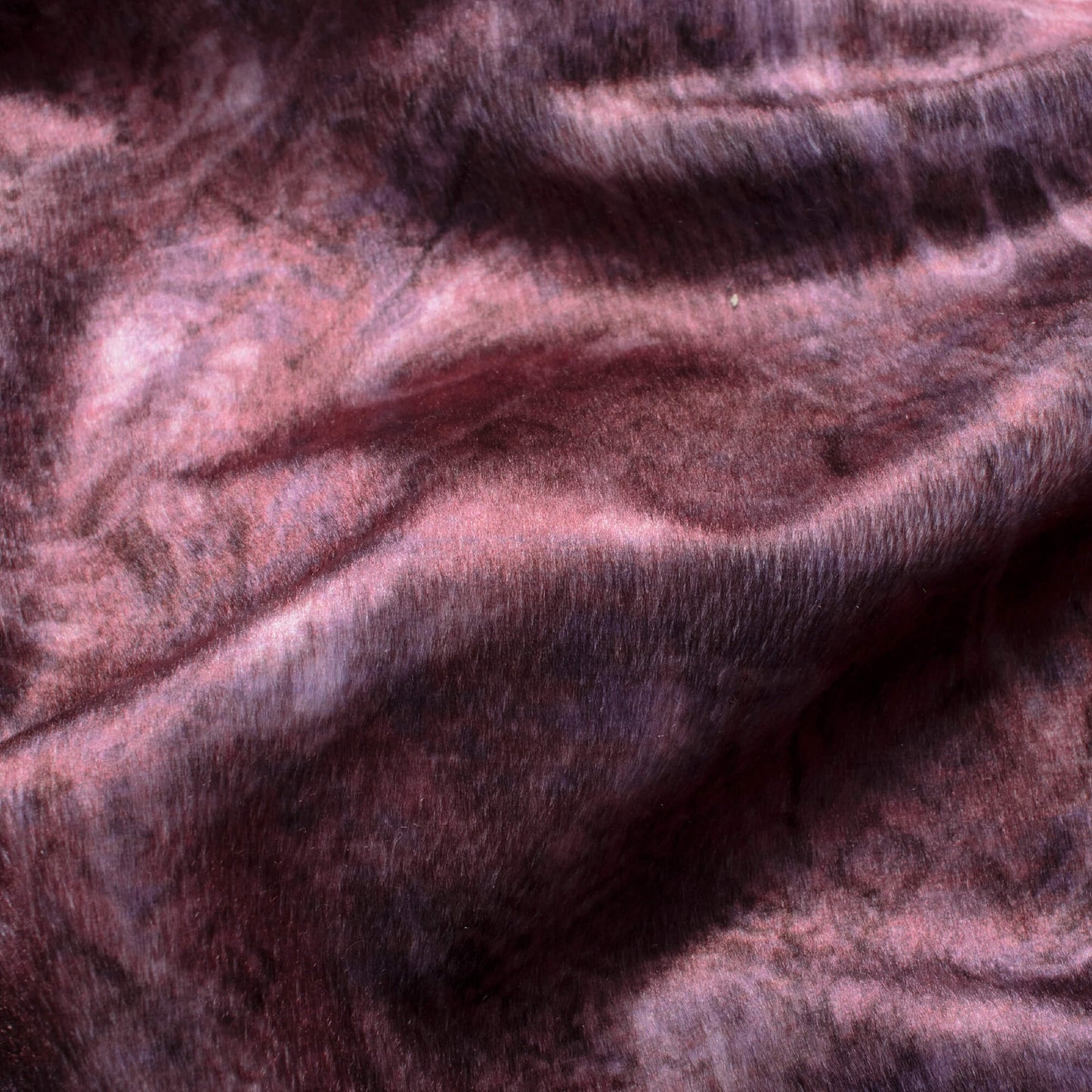 Grape Purple Abstract Pattern Digital Print Velvet Fabric (Width 58 Inches)