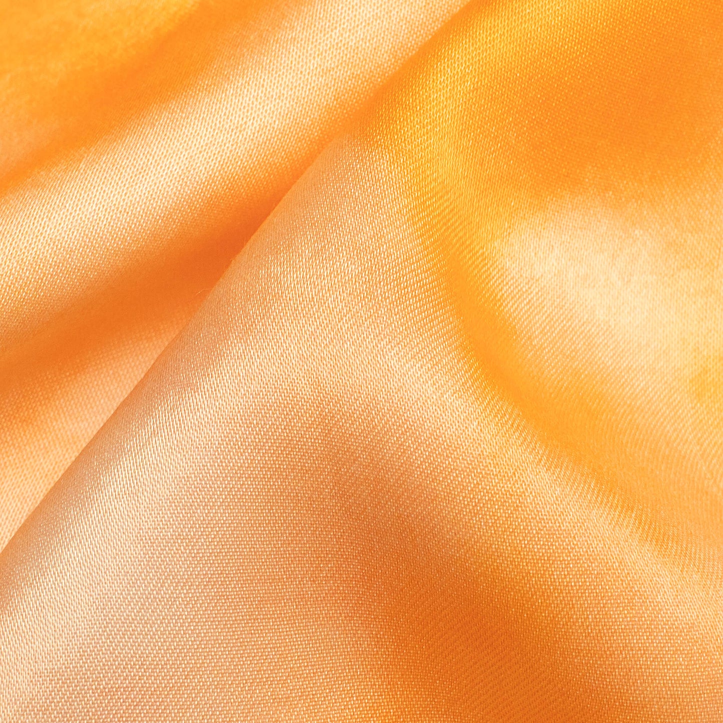Royal Orange And Off White Tye And Dye Pattern Digital Print Viscose Gaji Silk Fabric