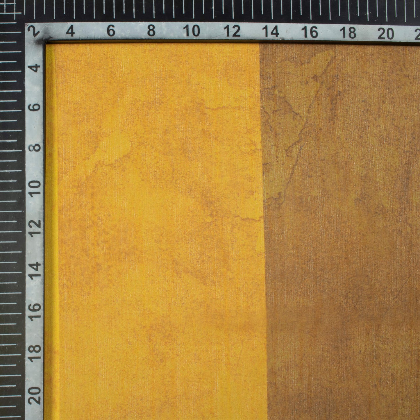 Dijon Yellow Stripes Pattern Digital Print Chiffon Fabric