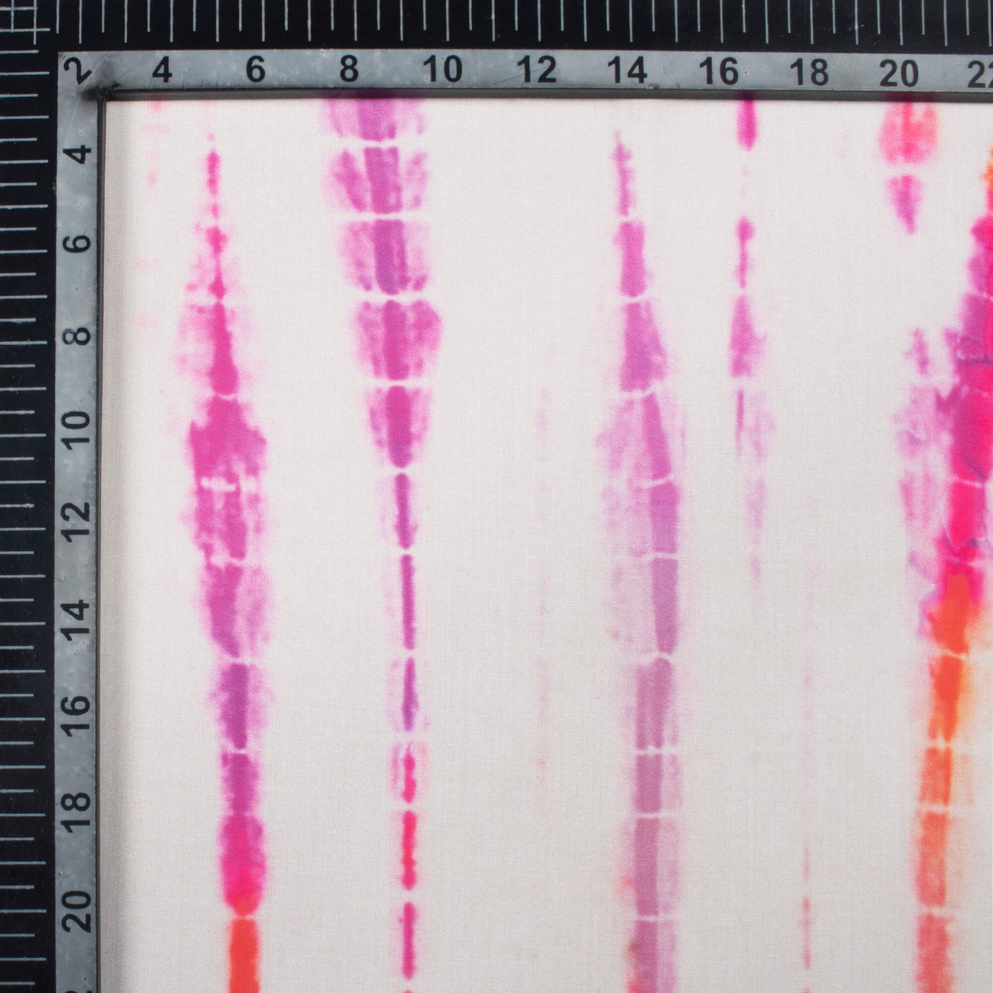 Off White And Purple Shiiborii Pattern Digital Print Poly Cambric Fabric