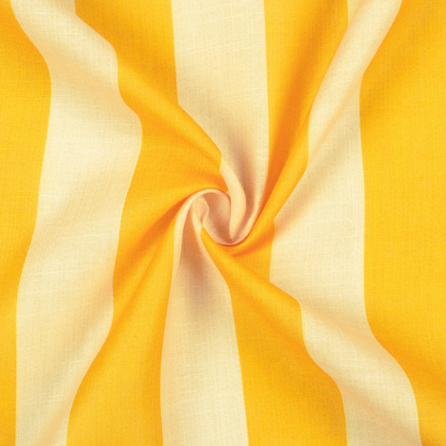 Cyber Yellow And Beige Stripes Pattern Digital Print Poly Linen Fabric
