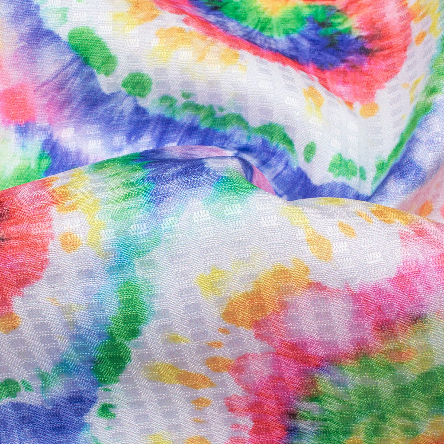 Multi-Color Rainbow Pattern Digital Print Sherwani Fabric (Width 58 Inches)