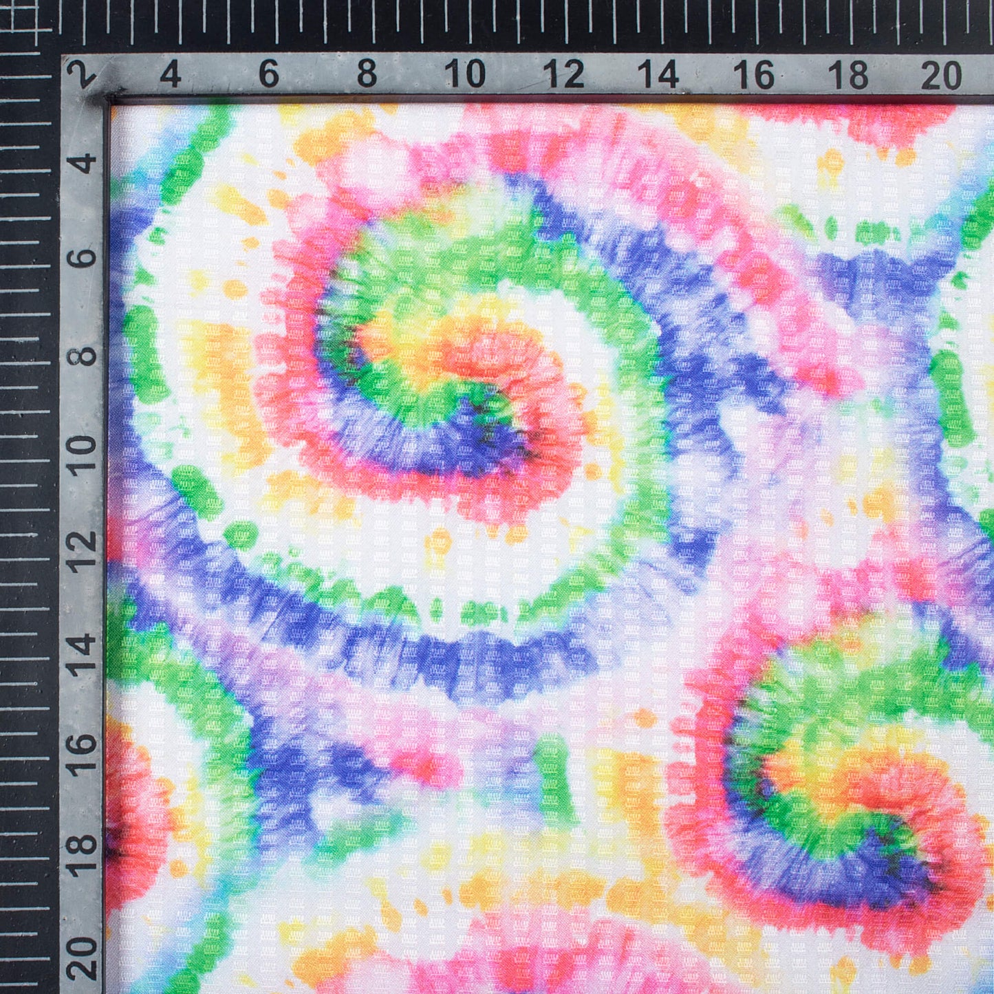 Multi-Color Rainbow Pattern Digital Print Sherwani Fabric (Width 58 Inches)