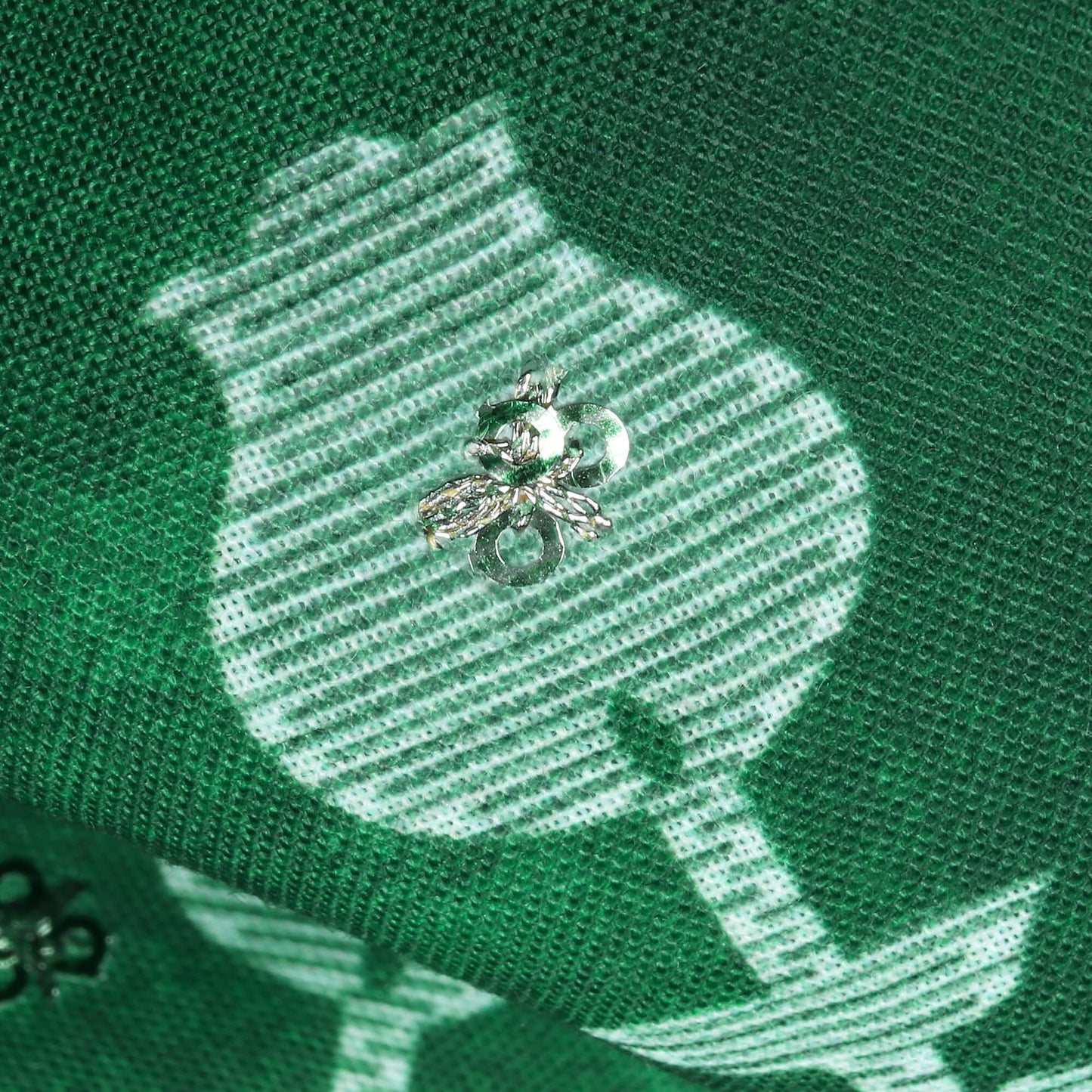 Bottel Green Floral Pattern Digital Print Booti Sequins Poly Rayon Fabric