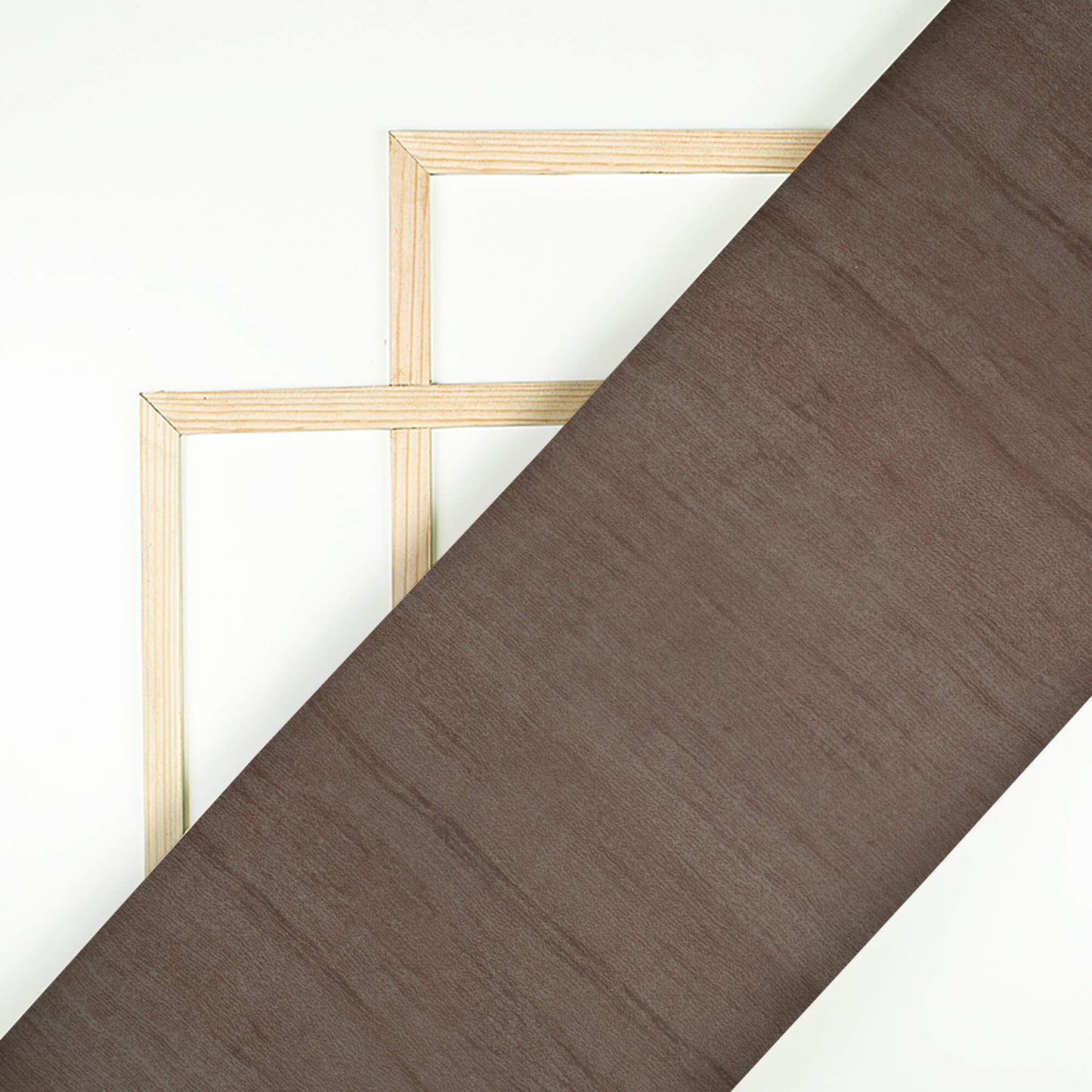 Mocha Brown Texture Pattern Digital Print Organza Satin Fabric