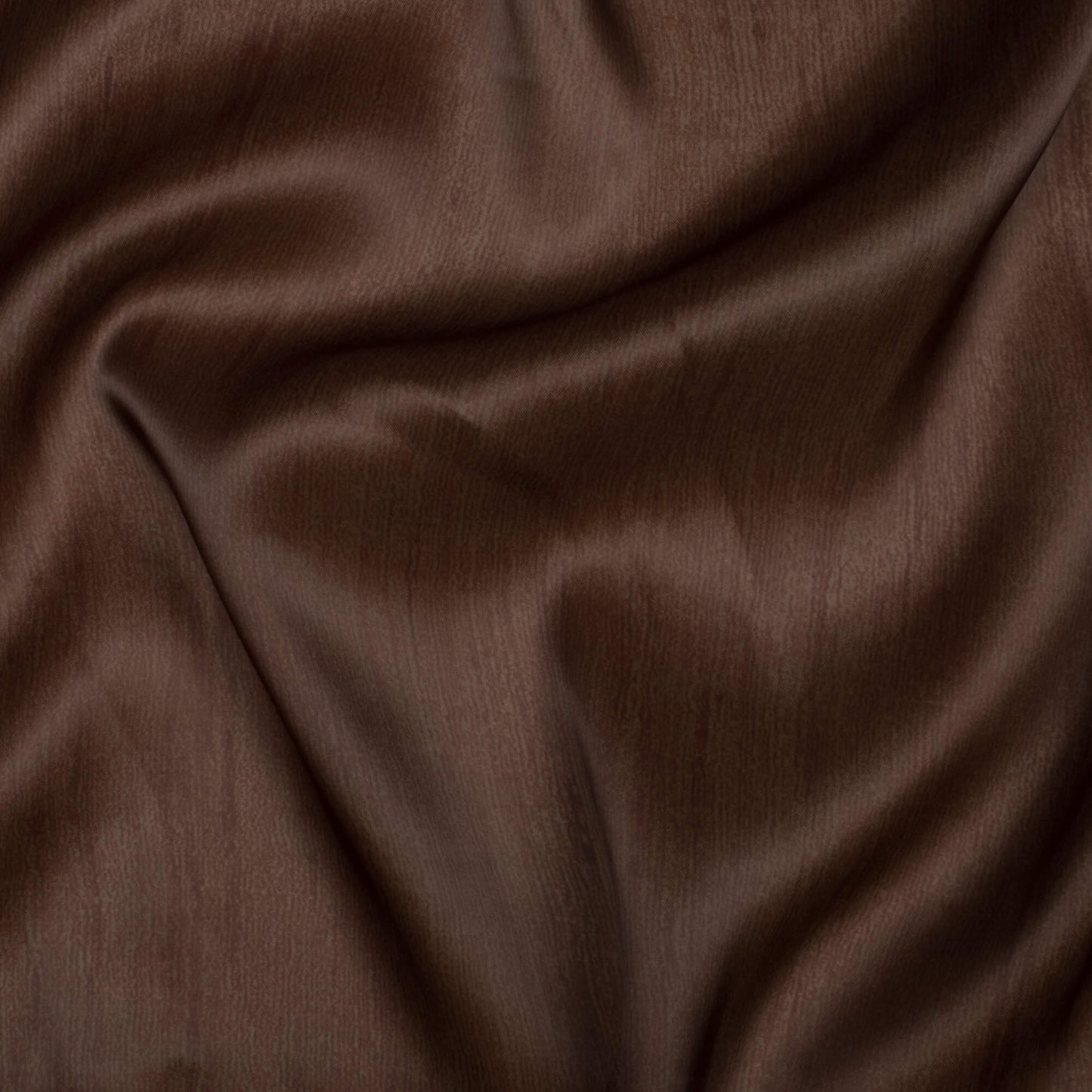 Hickory Brown Texture Pattern Digital Print Organza Satin Fabric