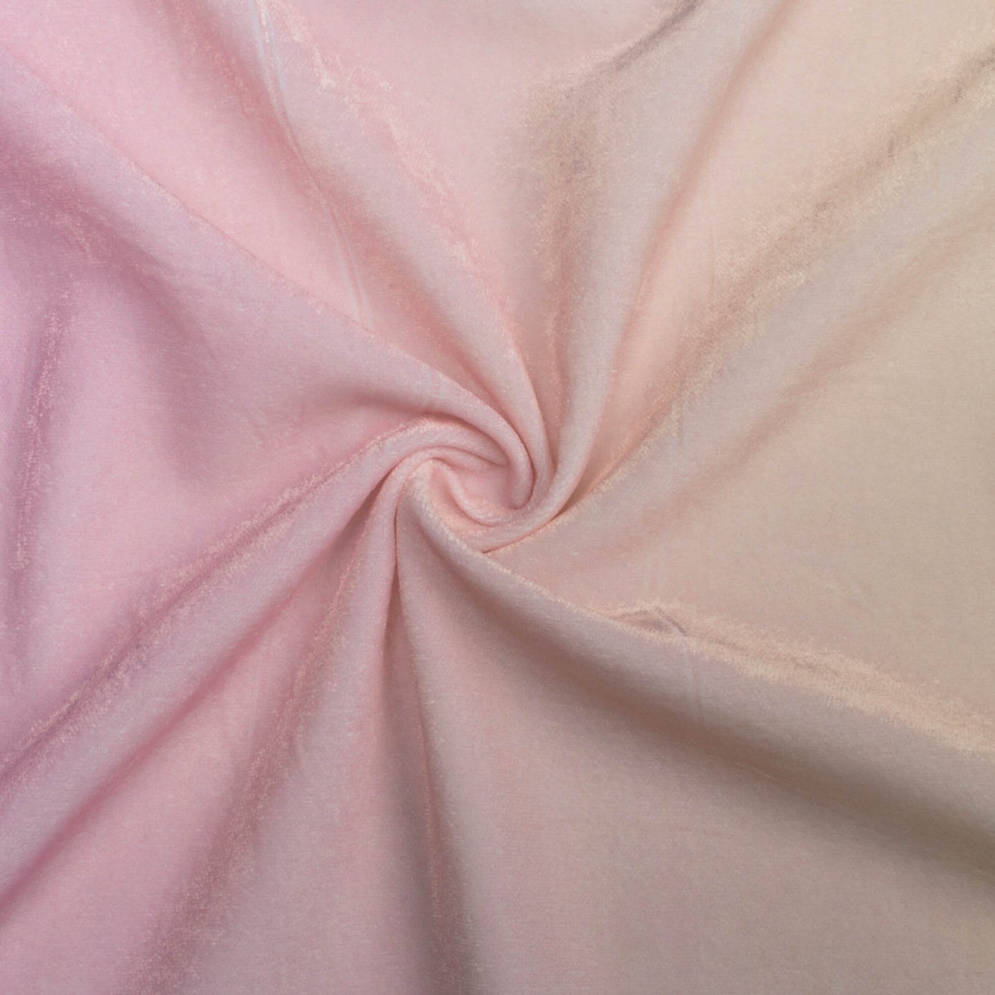 Pale Yellow And Pink Ombre Pattern Digital Print Premium Velvet Fabric
