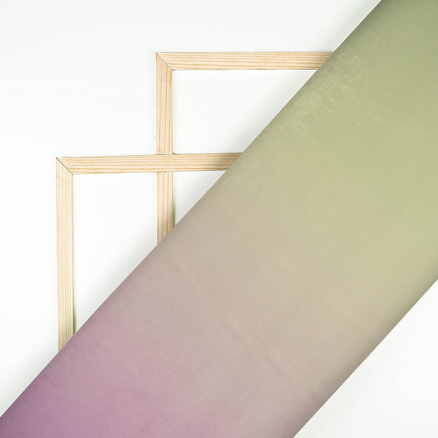 Pale Yellow And Pink Ombre Pattern Digital Print Premium Velvet Fabric