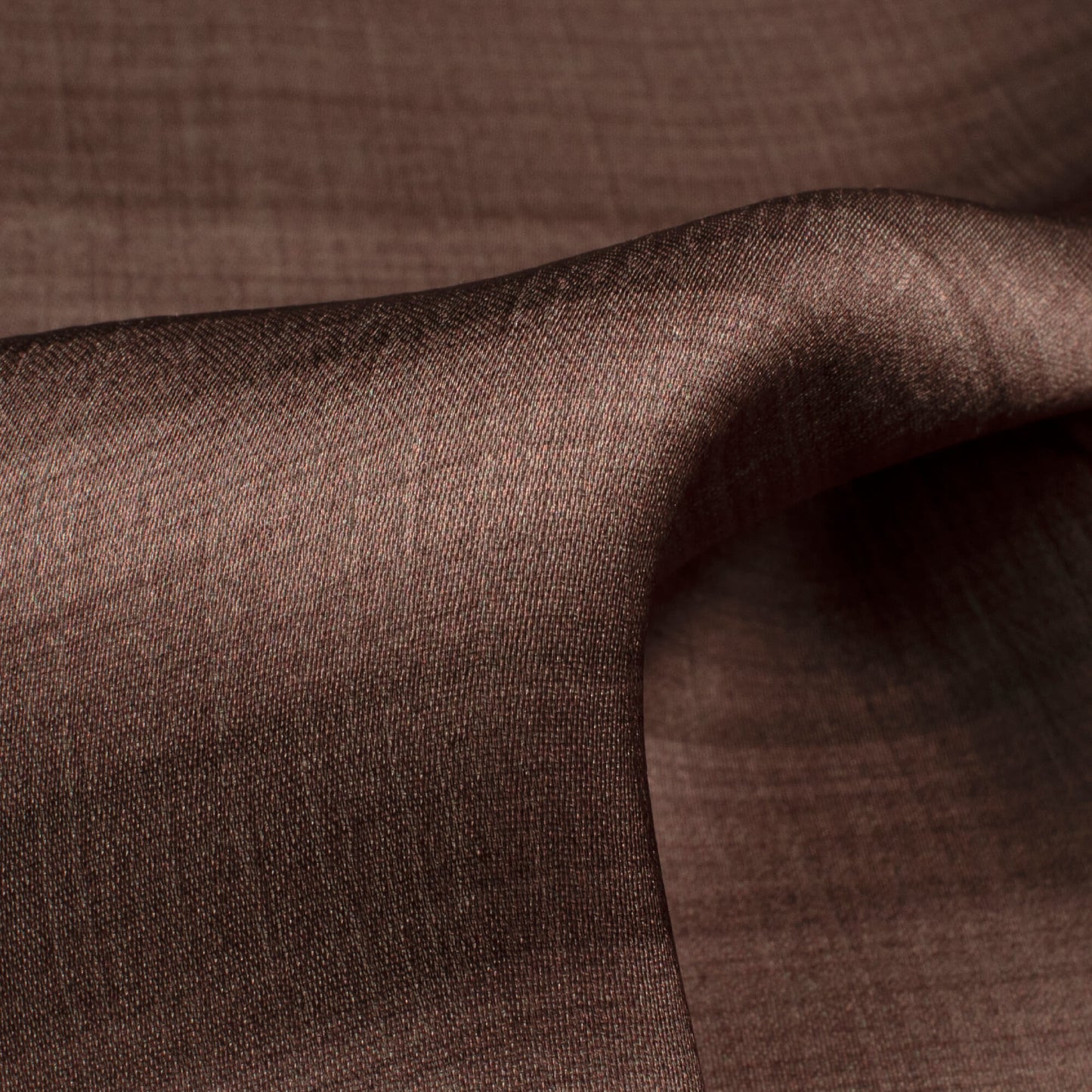 Pecan Brown Texture Pattern Digital Print Chiffon Satin Fabric
