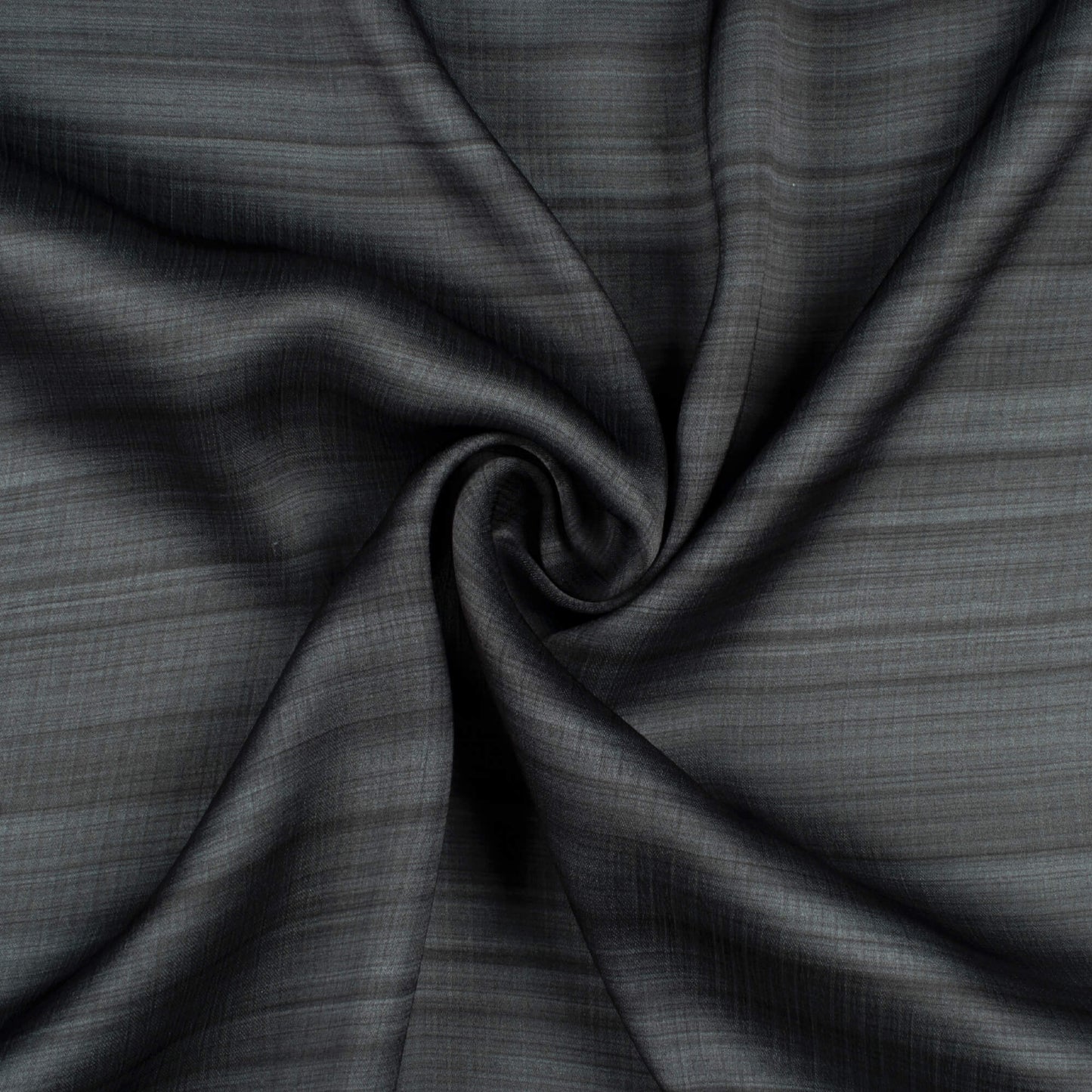 Charcoal Grey Texture Pattern Digital Print Chiffon Satin Fabric