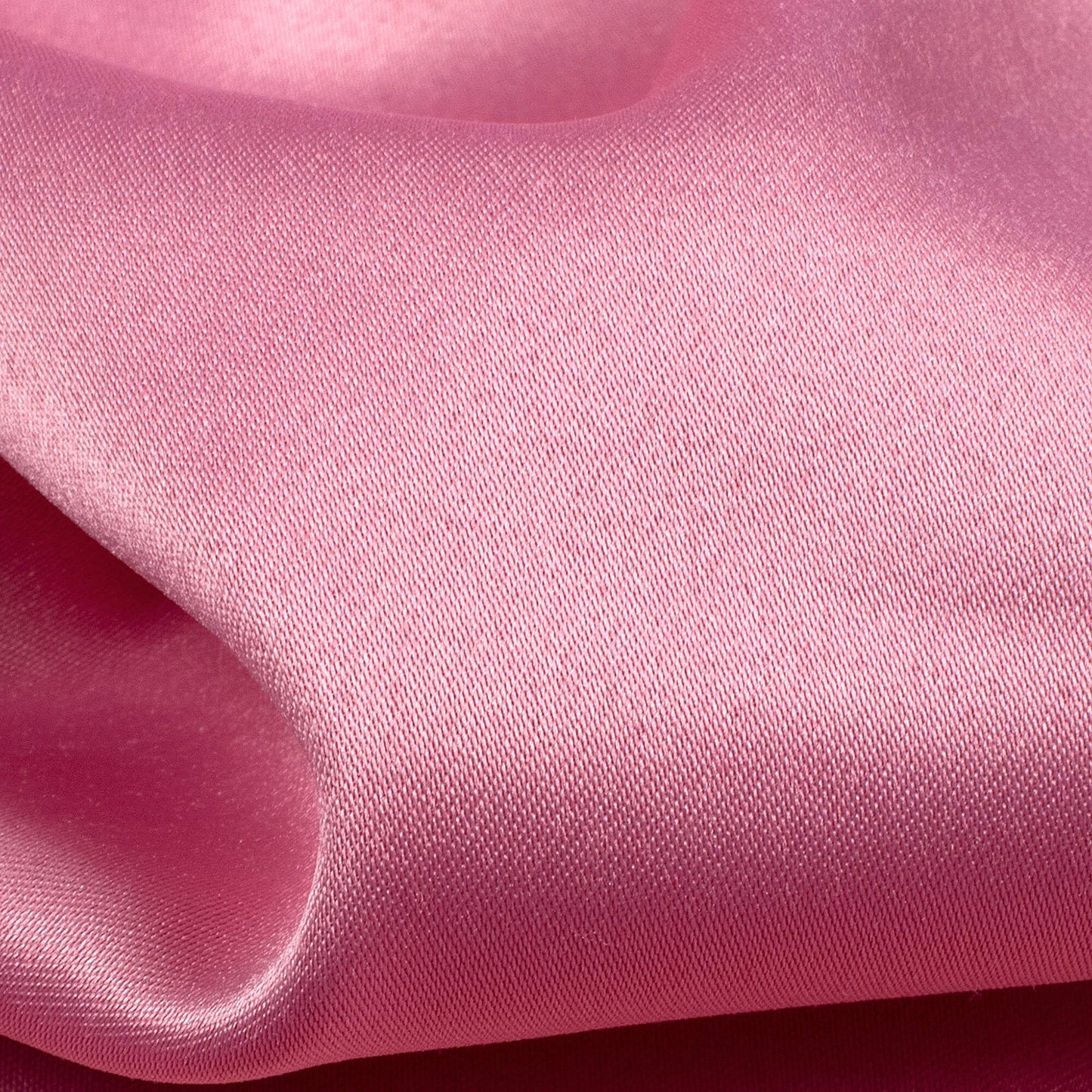 Hippie Pink Plain Charmeuse Satin Fabric (Width 58 Inches)