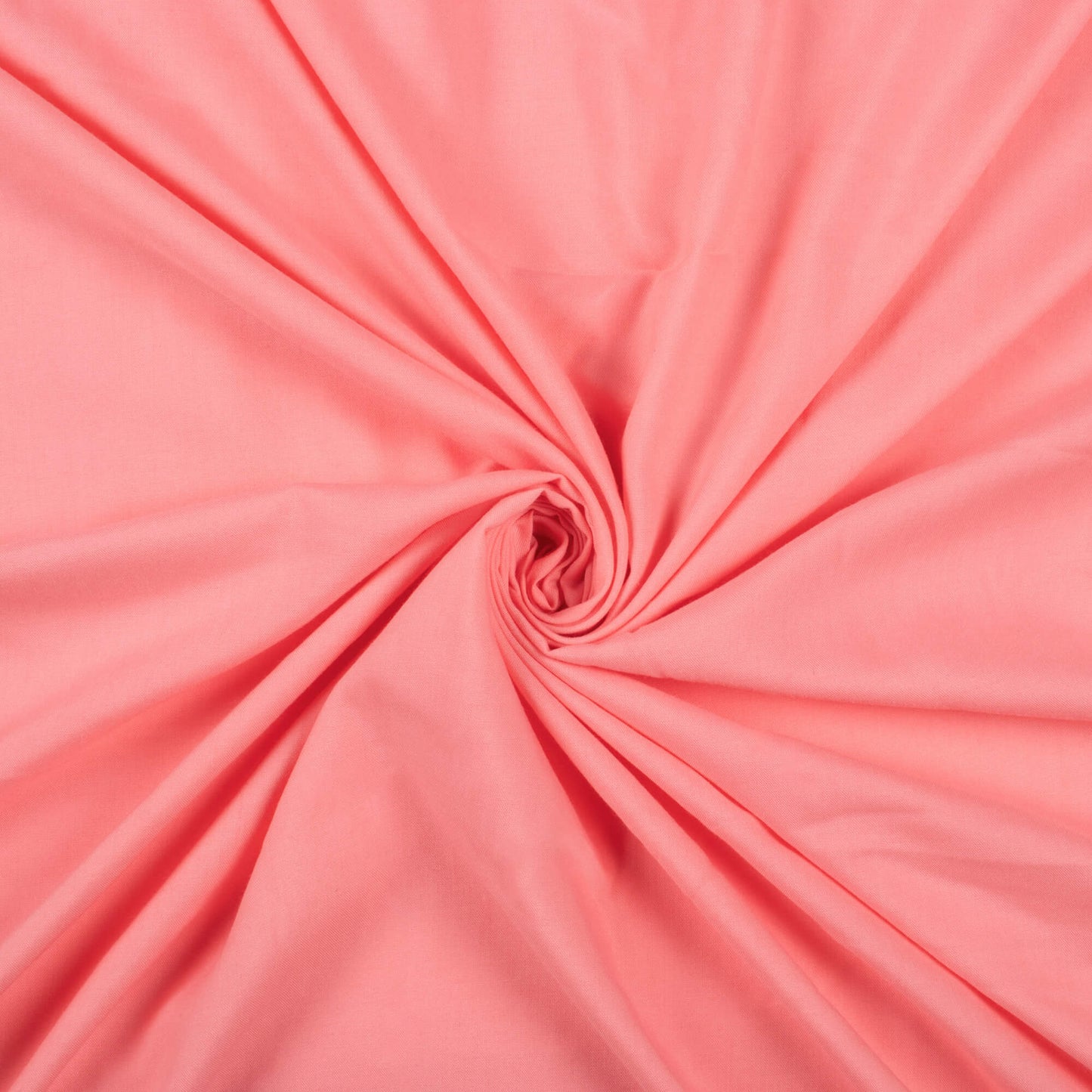Salmon Pink Plain Poly Rayon Fabric