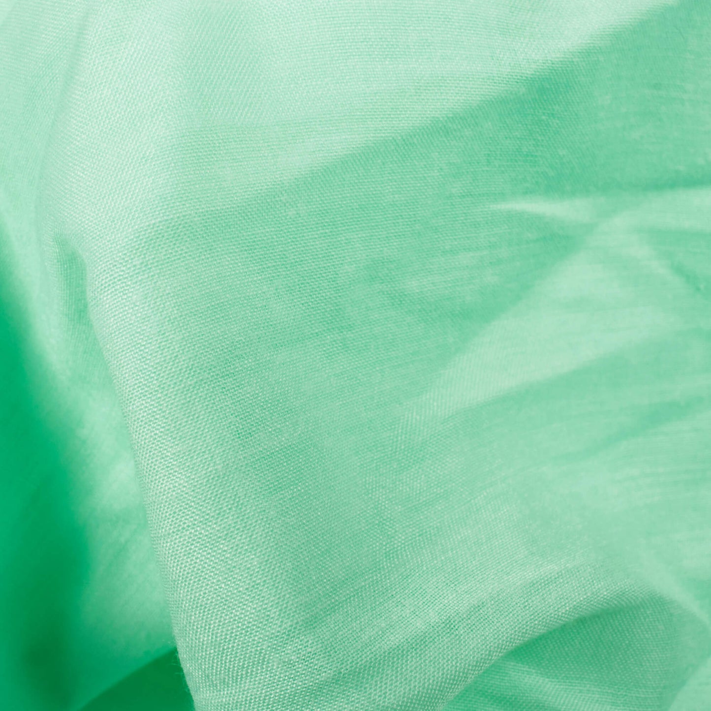 Mint Green Plain Poly Muslin Fabric