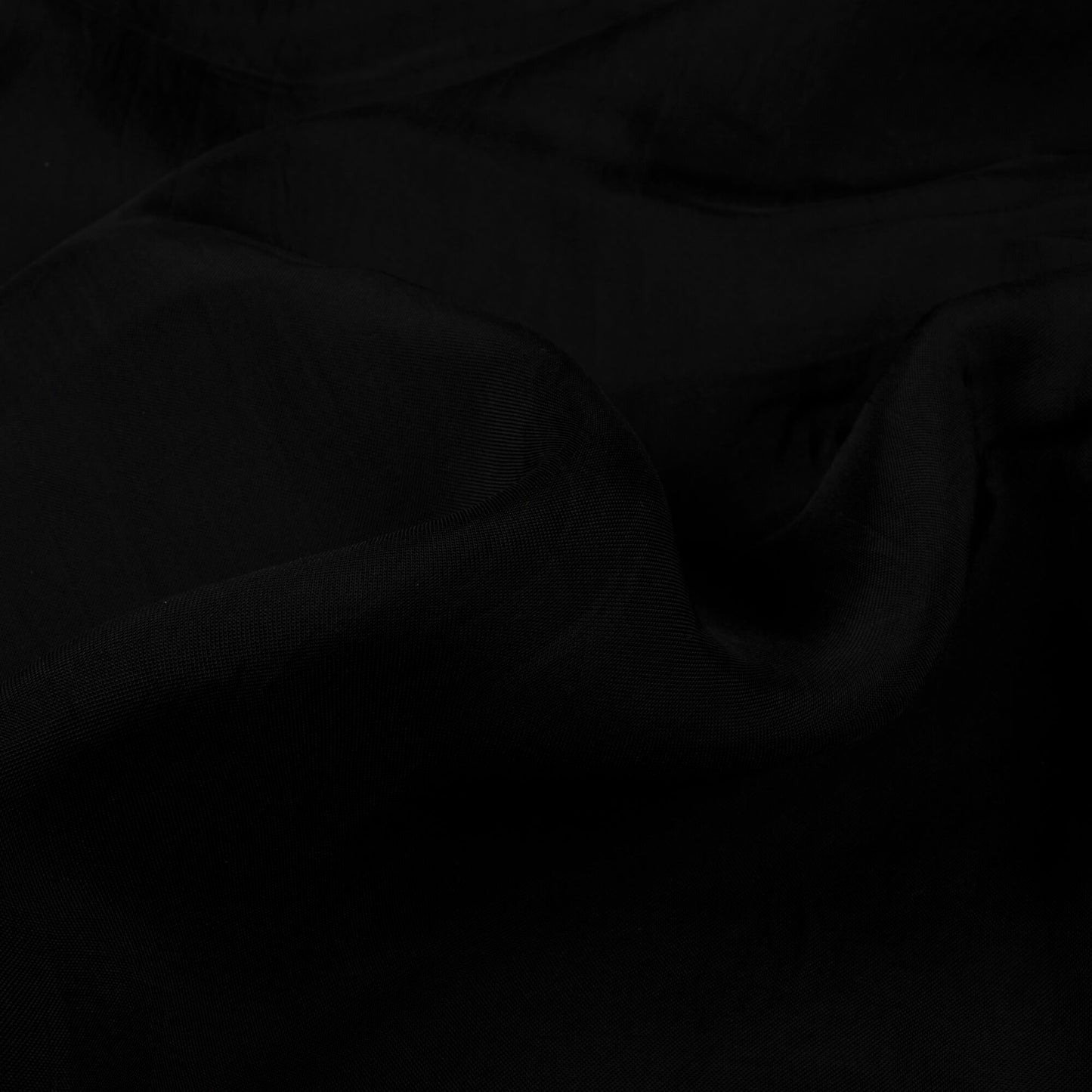 Black Plain Viscose Paper Silk Fabric