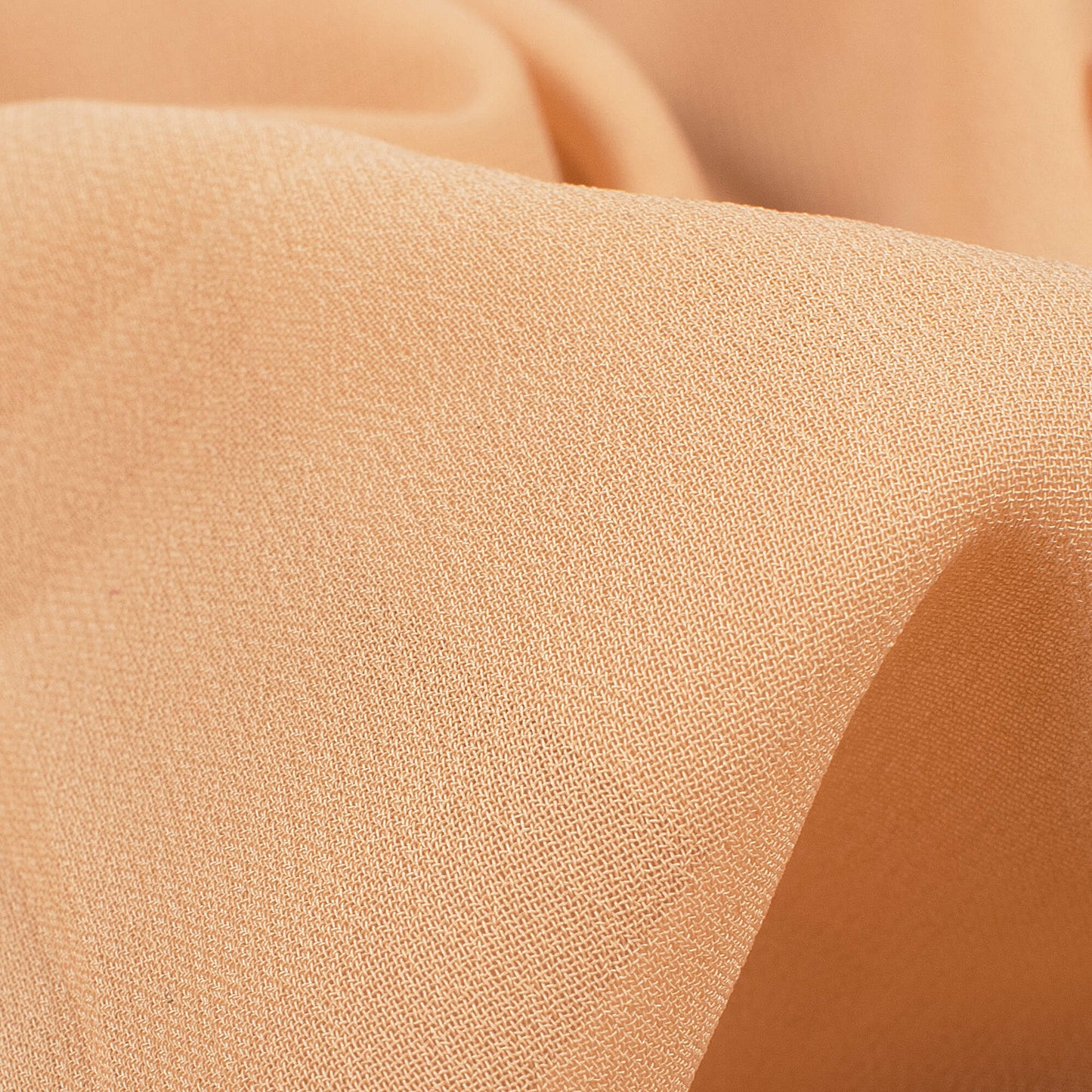 Lion Brown Plain Georgette Fabric