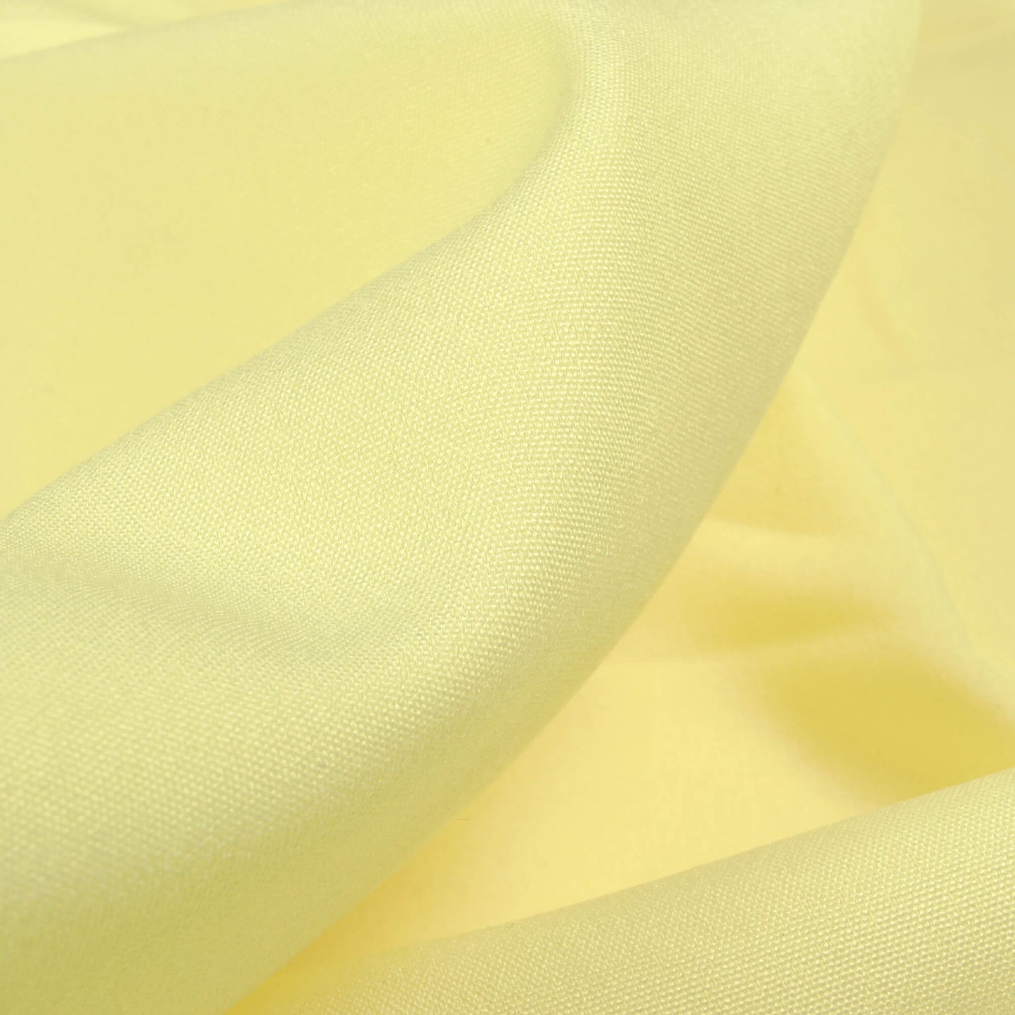 Pastel Yellow Plain Butter Crepe Fabric