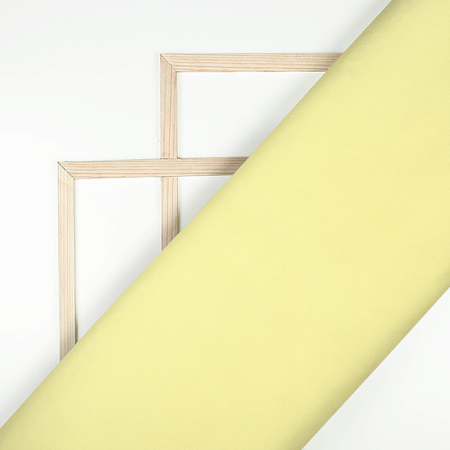 Pastel Yellow Plain Butter Crepe Fabric