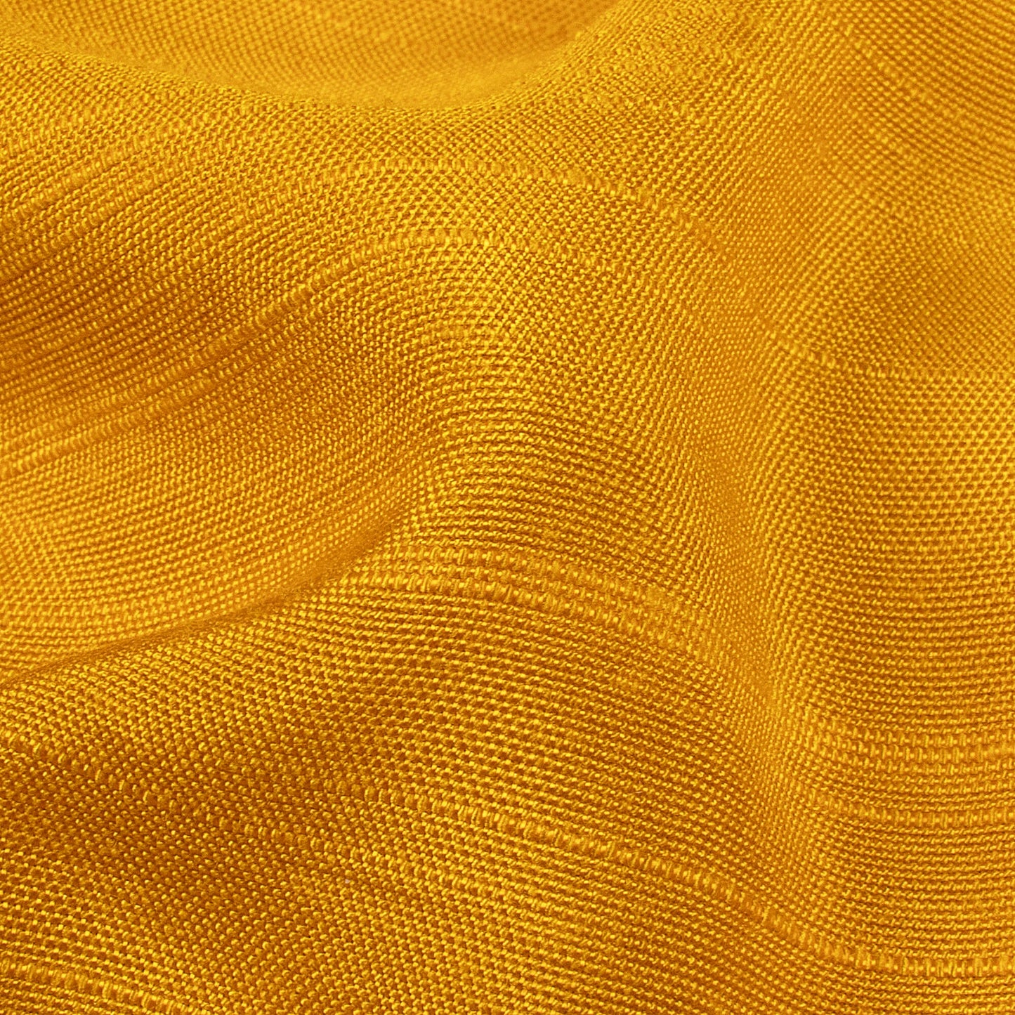 Mustard Yellow Plain Viscose Muga Silk Fabric