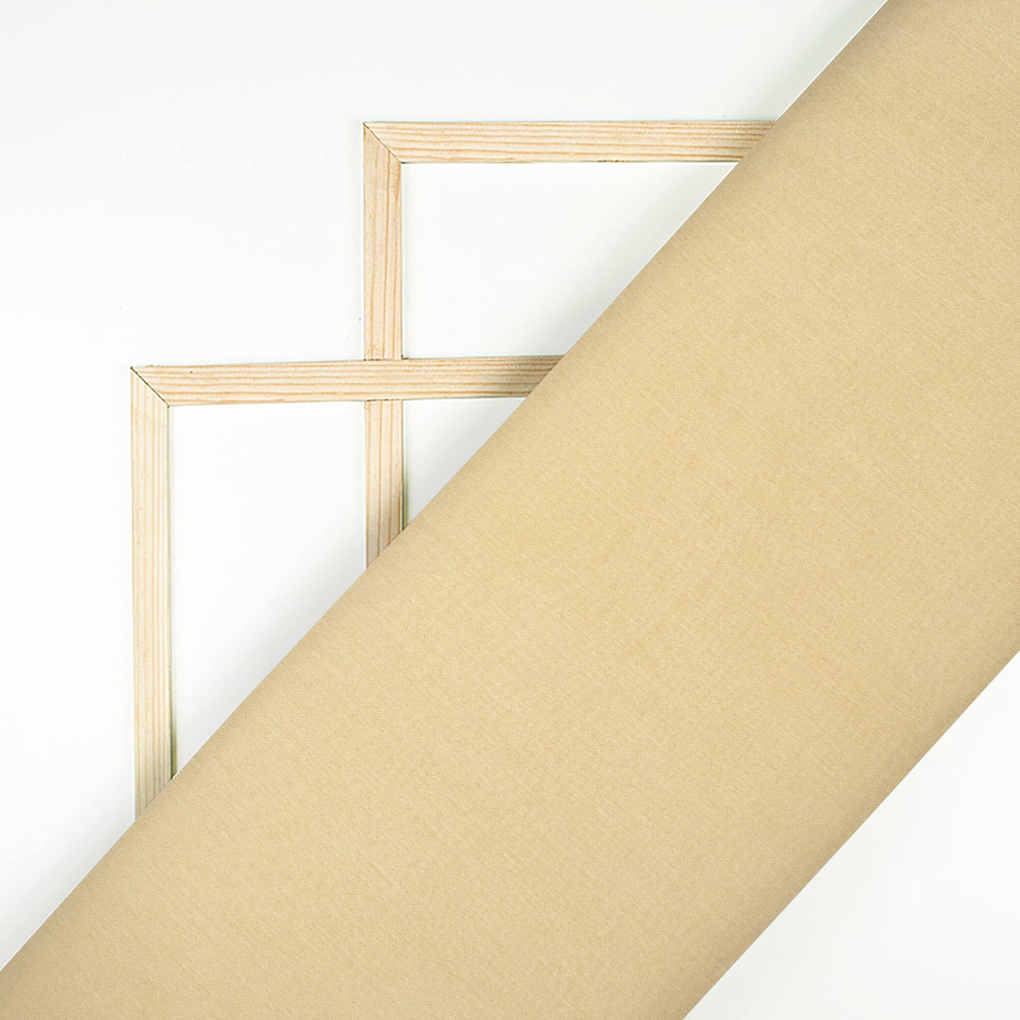 Oatmeal Beige Plain Pure Chinnon Chiffon Fabric