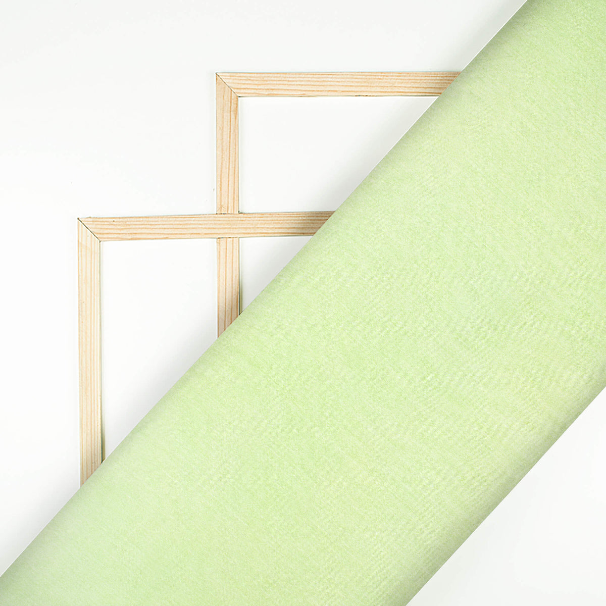 Mint Green Plain Viscose Chinnon Chiffon Fabric