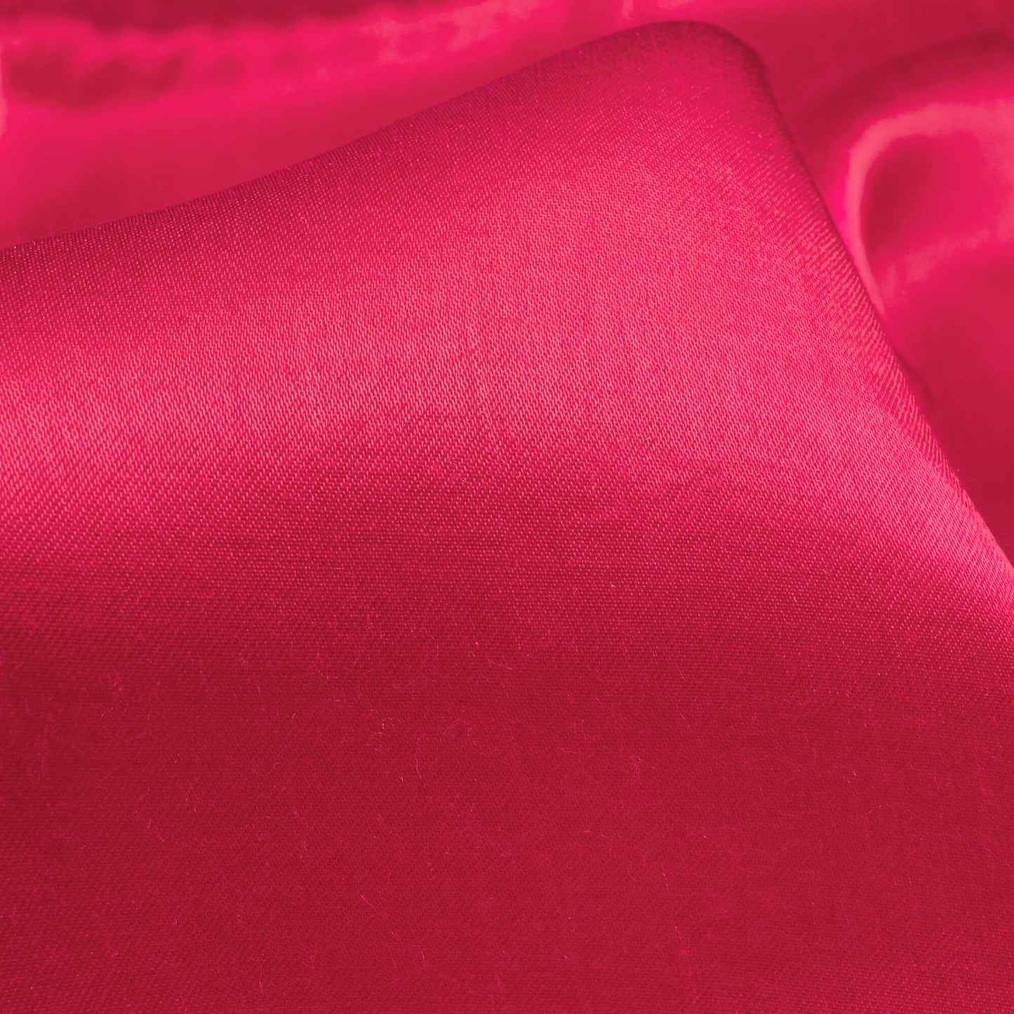 Deep Pink Plain Viscose Gaji Silk Fabric