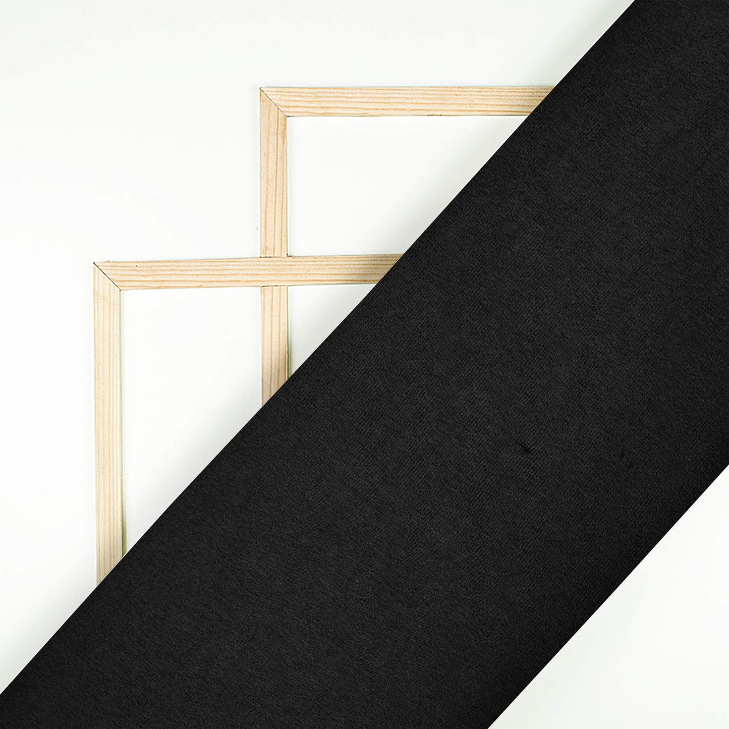 Black Plain Japan Satin Fabric