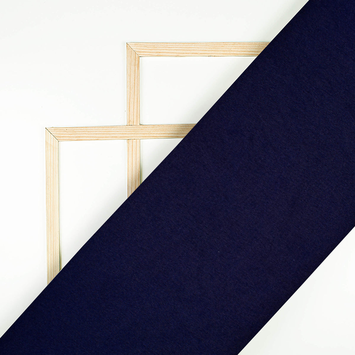 Navy Blue Plain Japan Satin Fabric