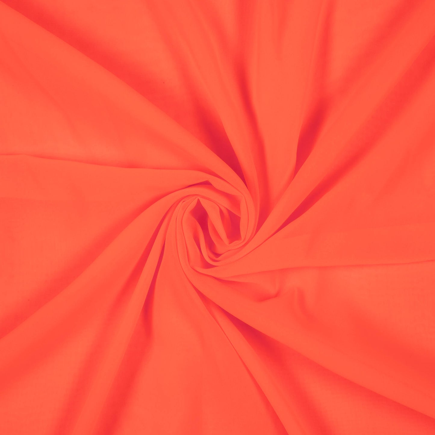 Fluorescent Orange Plain Neon Georgette Fabric