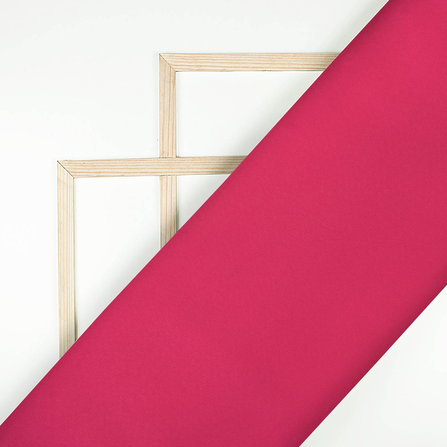 Dark Pink Plain Lining Butter Crepe Fabric