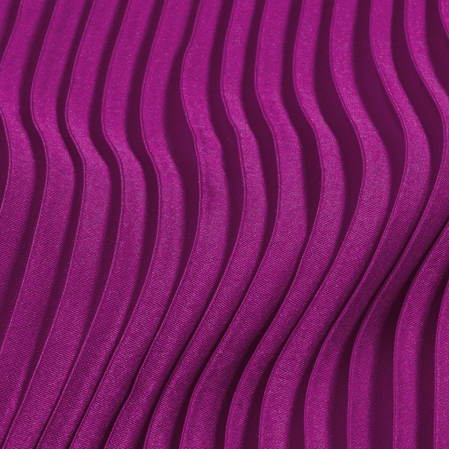 Wine Purple Plain Japan Satin Pleated Fabric