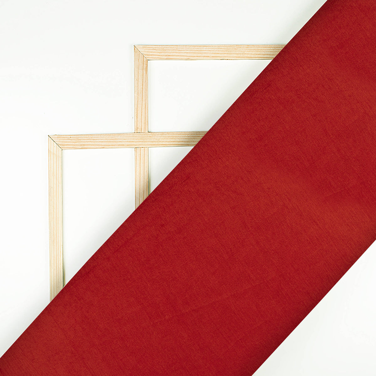 Brick Red Plain Viscose Chinnon Chiffon Fabric