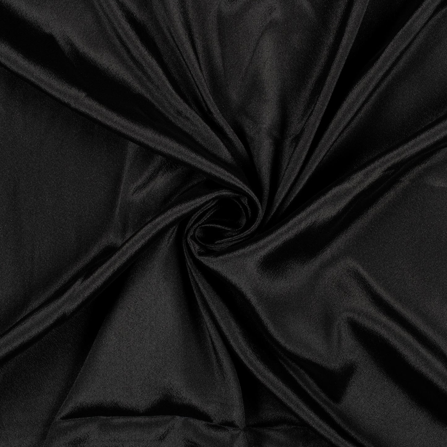 Black Plain Crepe Silk Fabric