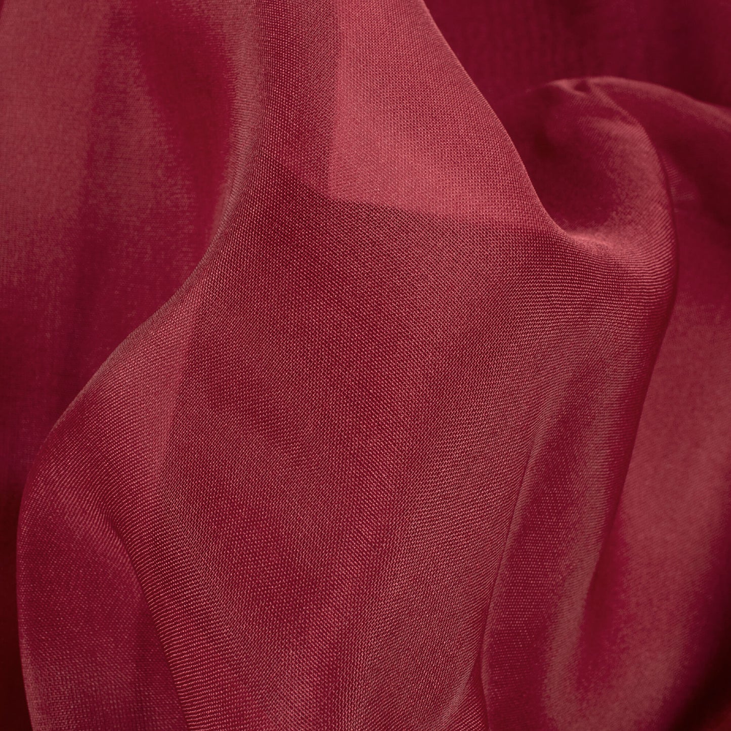 Maroon Plain Organza Fabric