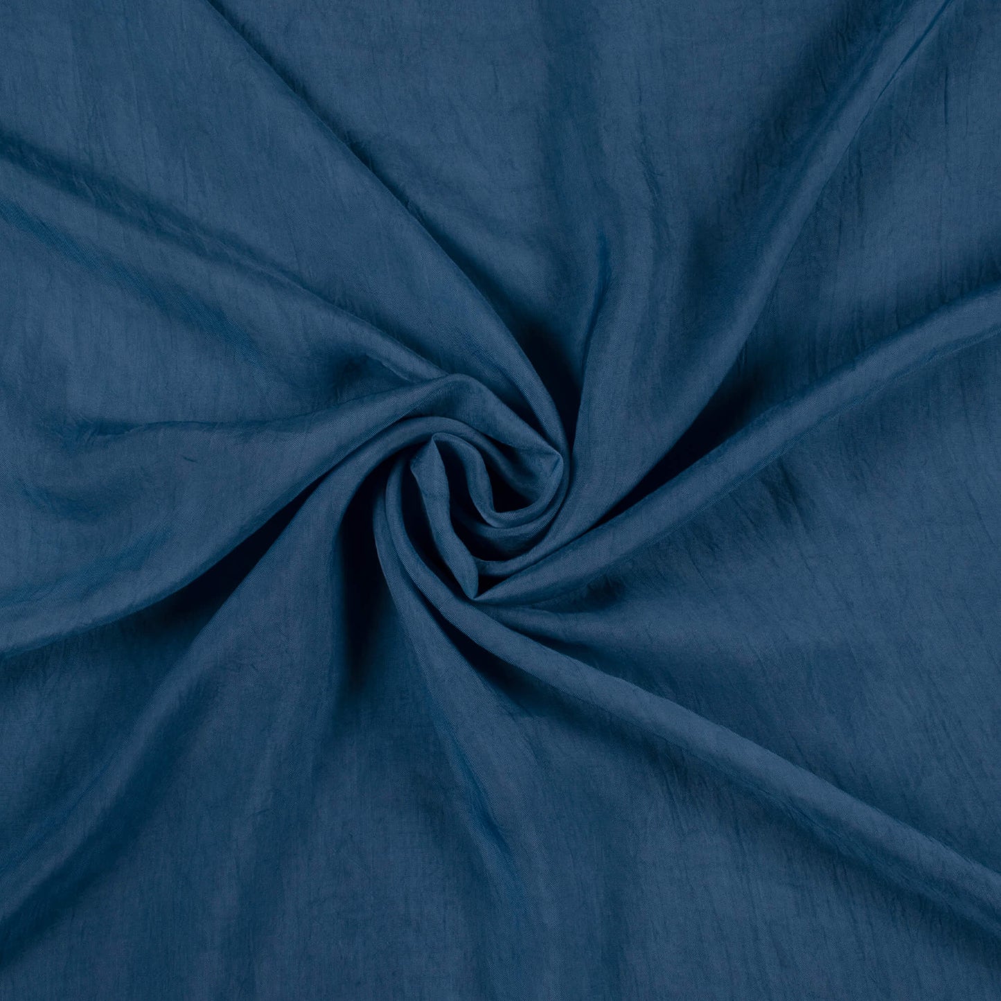 Prussian Blue Plain Viscose Paper Silk Fabric