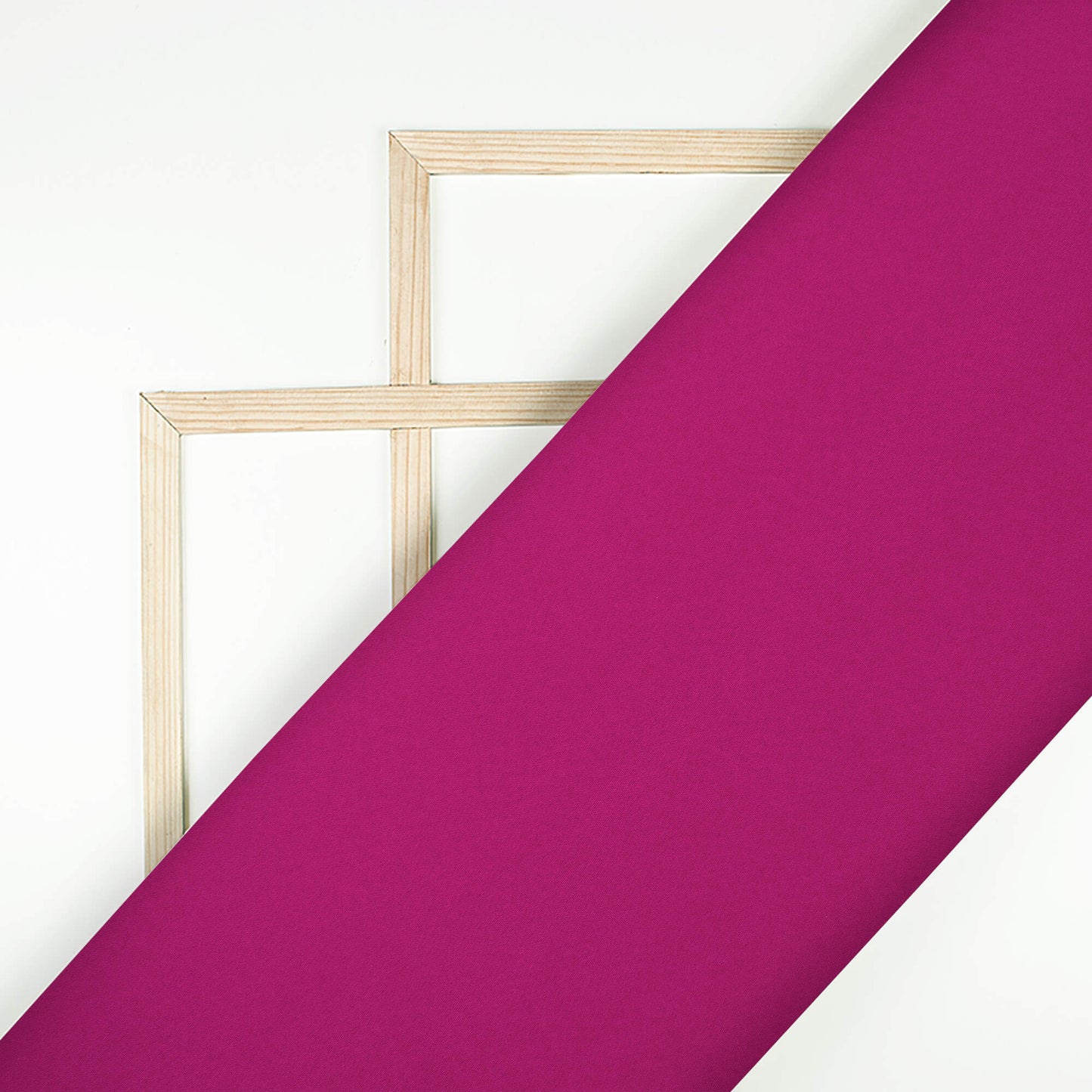 Magenta Pink Plain Butter Crepe Fabric