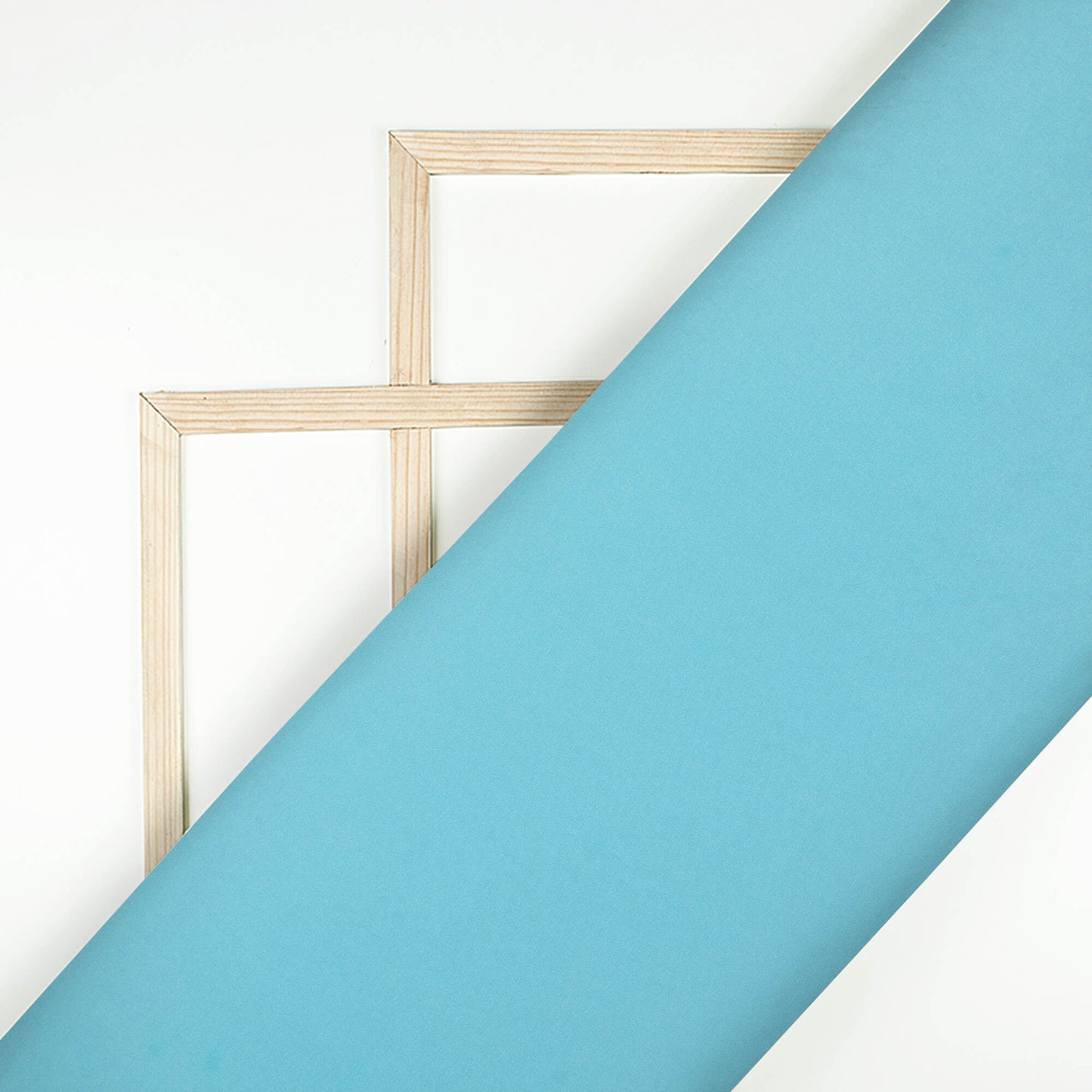 Sky Blue Plain Butter Crepe Fabric