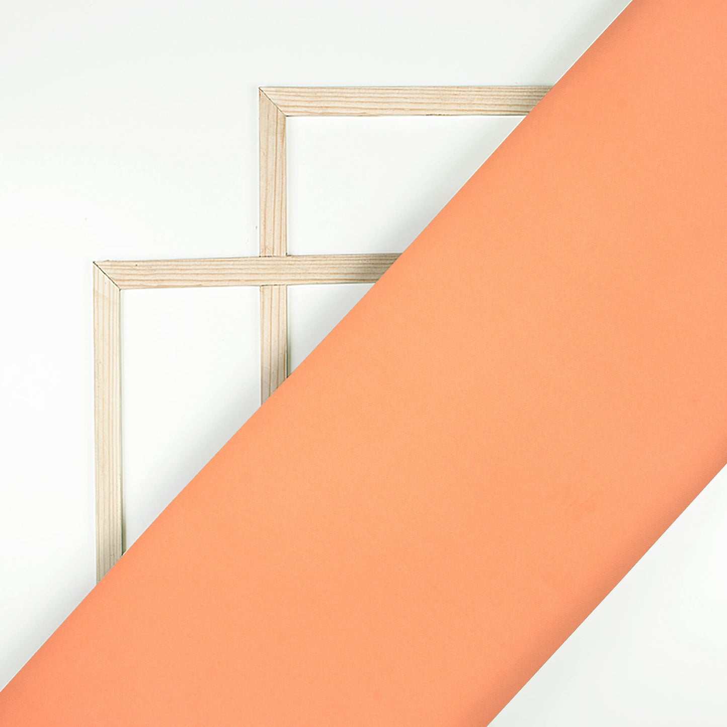 Salmon Orange Plain Butter Crepe Fabric