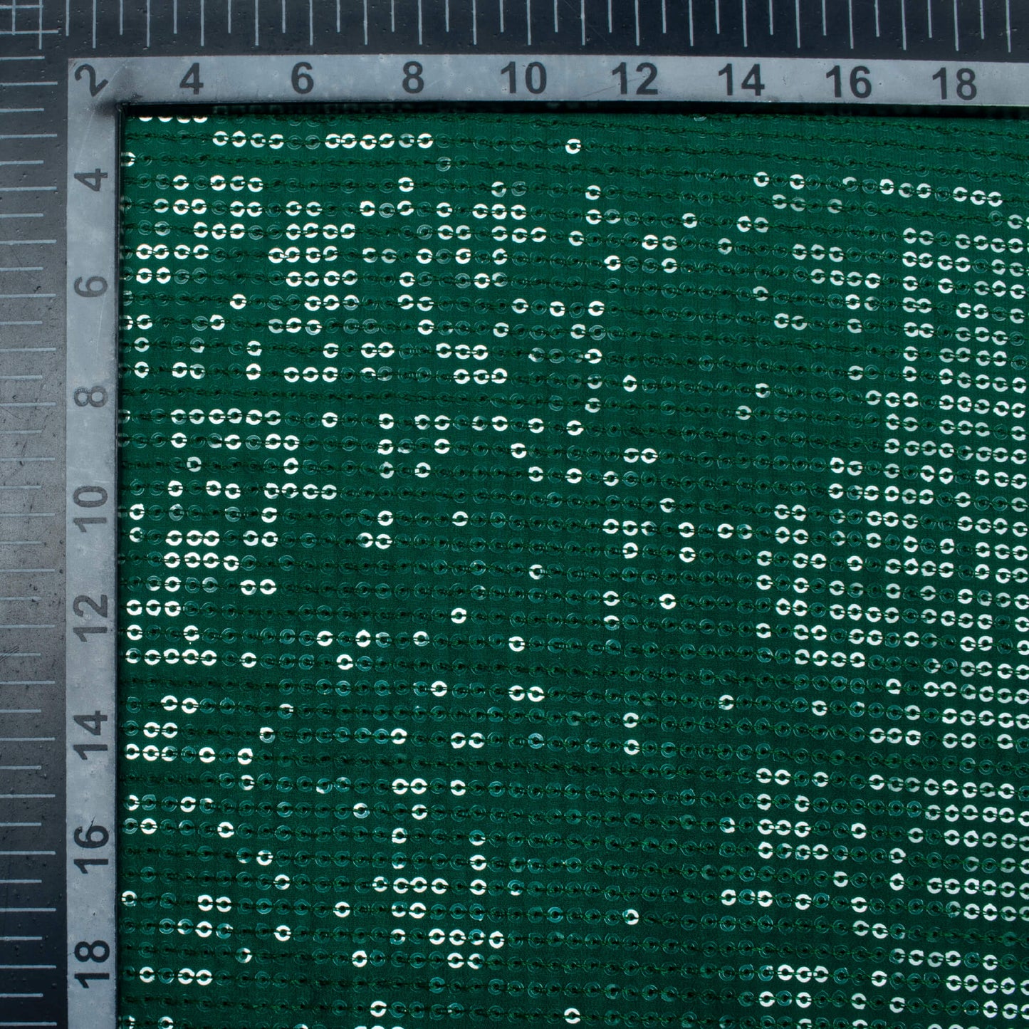 Sacramento Green All Over Premium Water Sequins Georgette Fabric