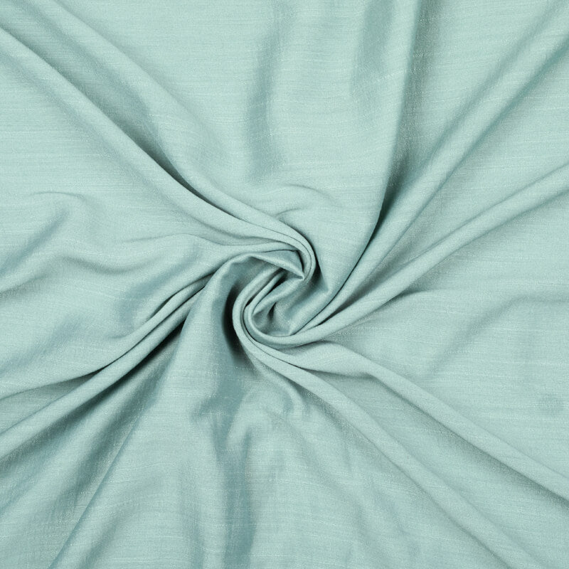 Powder Blue Moss Crepe Plain Fabric - Fabcurate