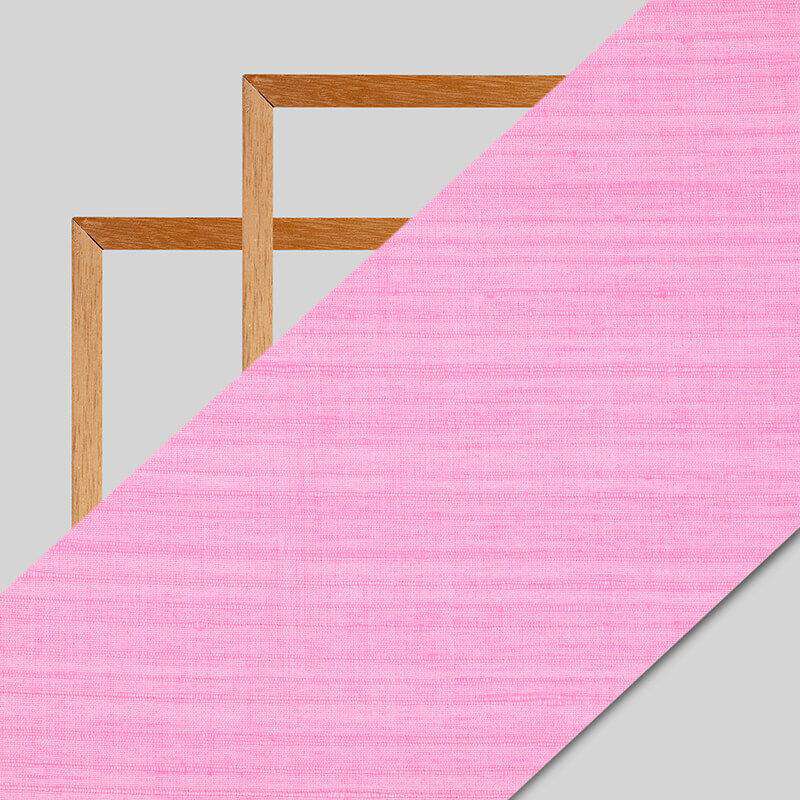 Rose Pink Plain Textured Blend Viscose Fabric - Fabcurate