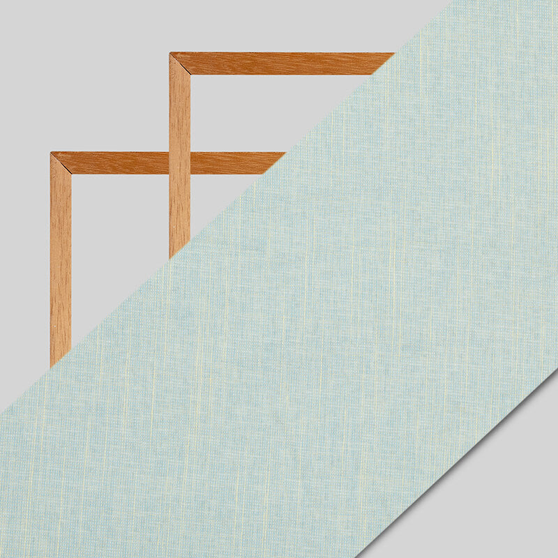 Sky Blue And Beige Dual Tone Plain Premium Rayon Slub Fabric (Width 58 Inches) - Fabcurate