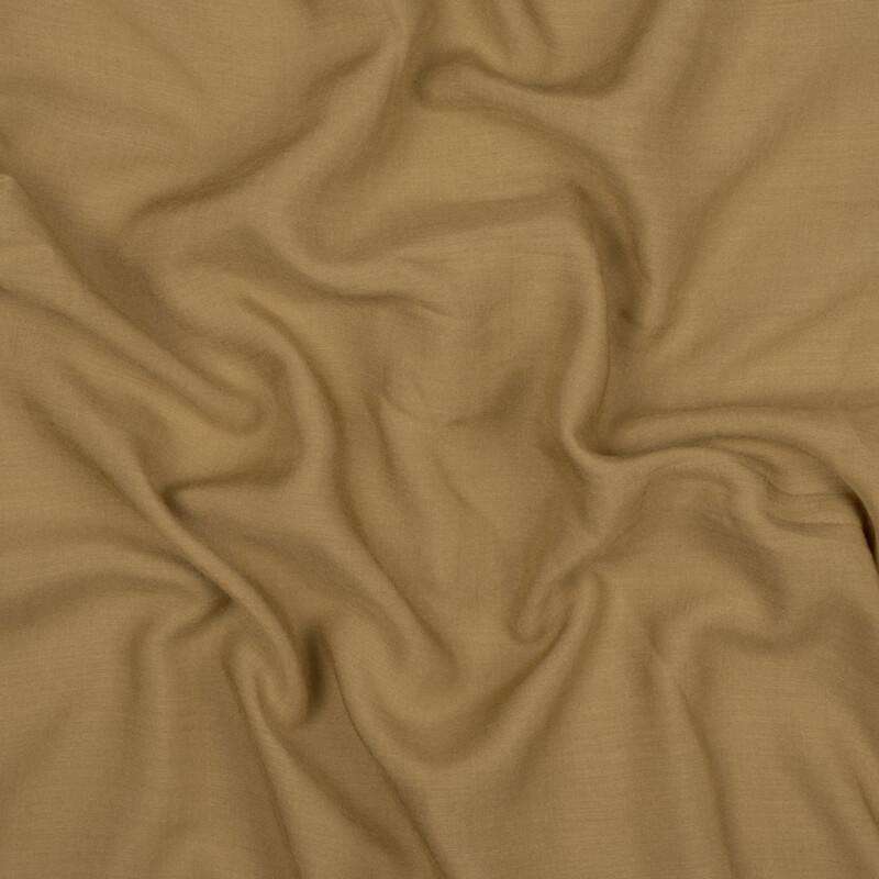 Ochre Green Plain Modal Rayon Fabric - Fabcurate