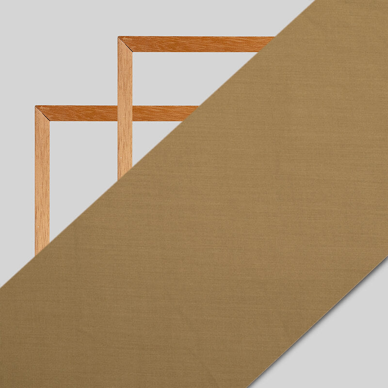 Ochre Green Plain Modal Rayon Fabric - Fabcurate