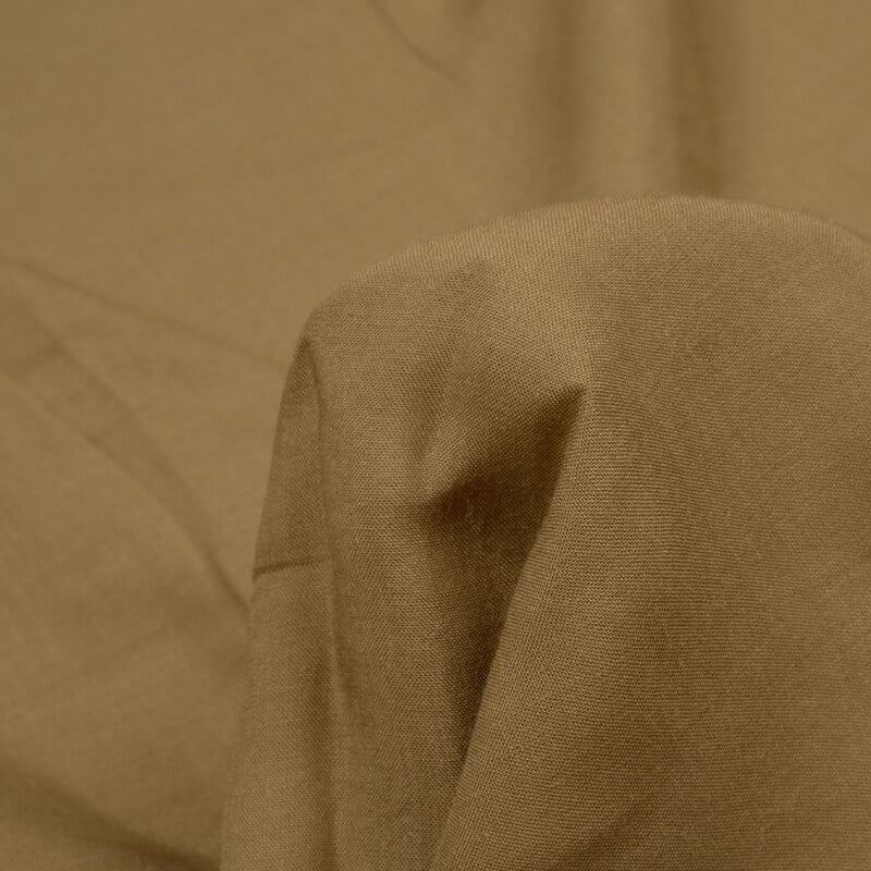Ochre Green Plain Modal Rayon Fabric - Fabcurate
