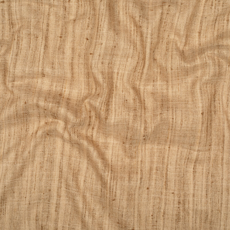 Ivory Cream Plain Textured Blend Viscose Fabric - Fabcurate