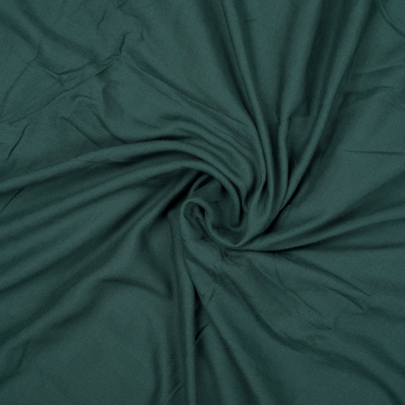 Peacock Blue Plain Modal Rayon Fabric - Fabcurate